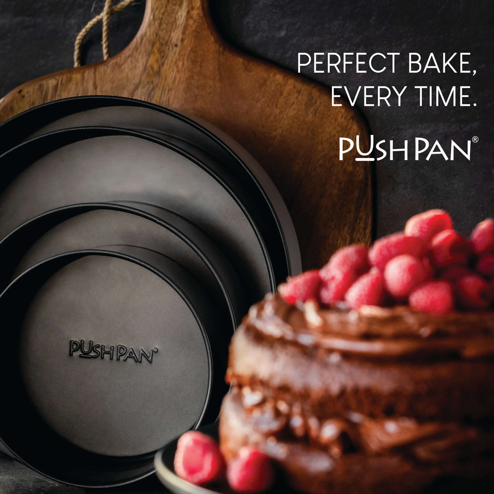 Wham PushPan 15cm Light Grey and Pewter Deep Tin Image 3