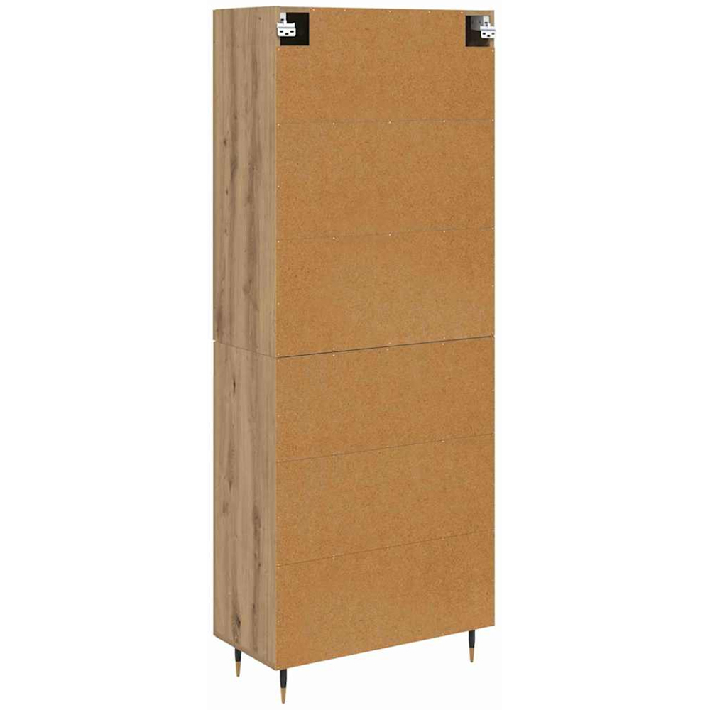 vidaXL 2 Door Artisan Oak Highboard Image 8