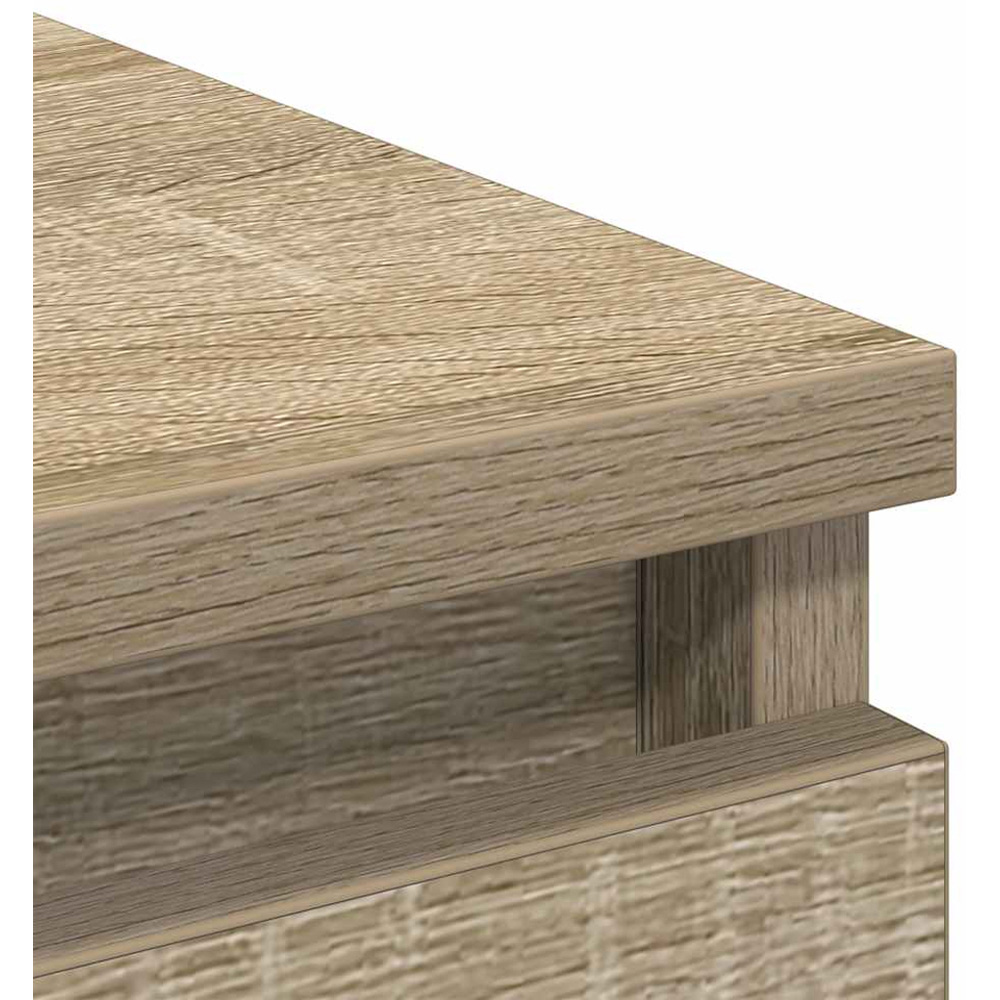 vidaXL 3 Drawer Sonoma Oak Sideboard Image 9