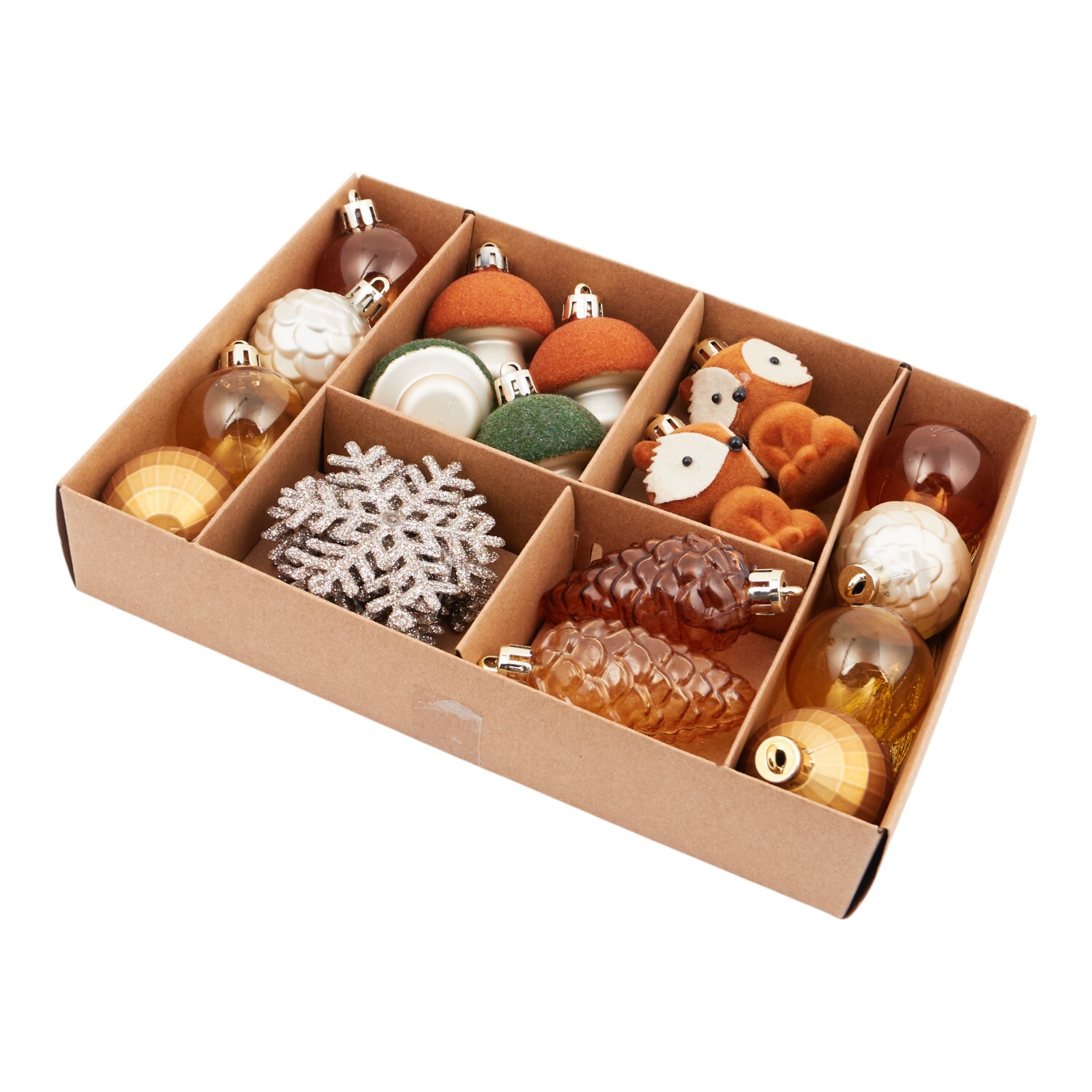Pack of 24 Amber Charm Baubles Image 2