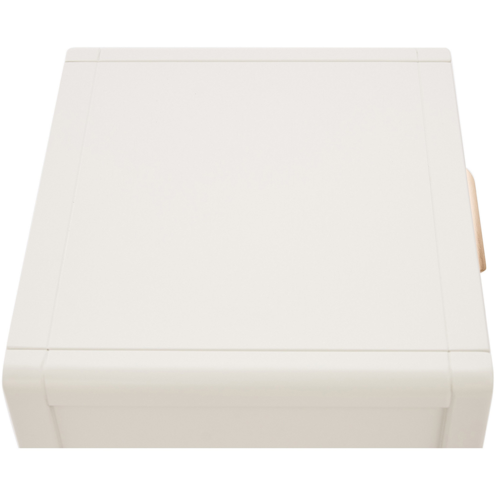 Castel 2 Drawers White Bedside Table Image 7