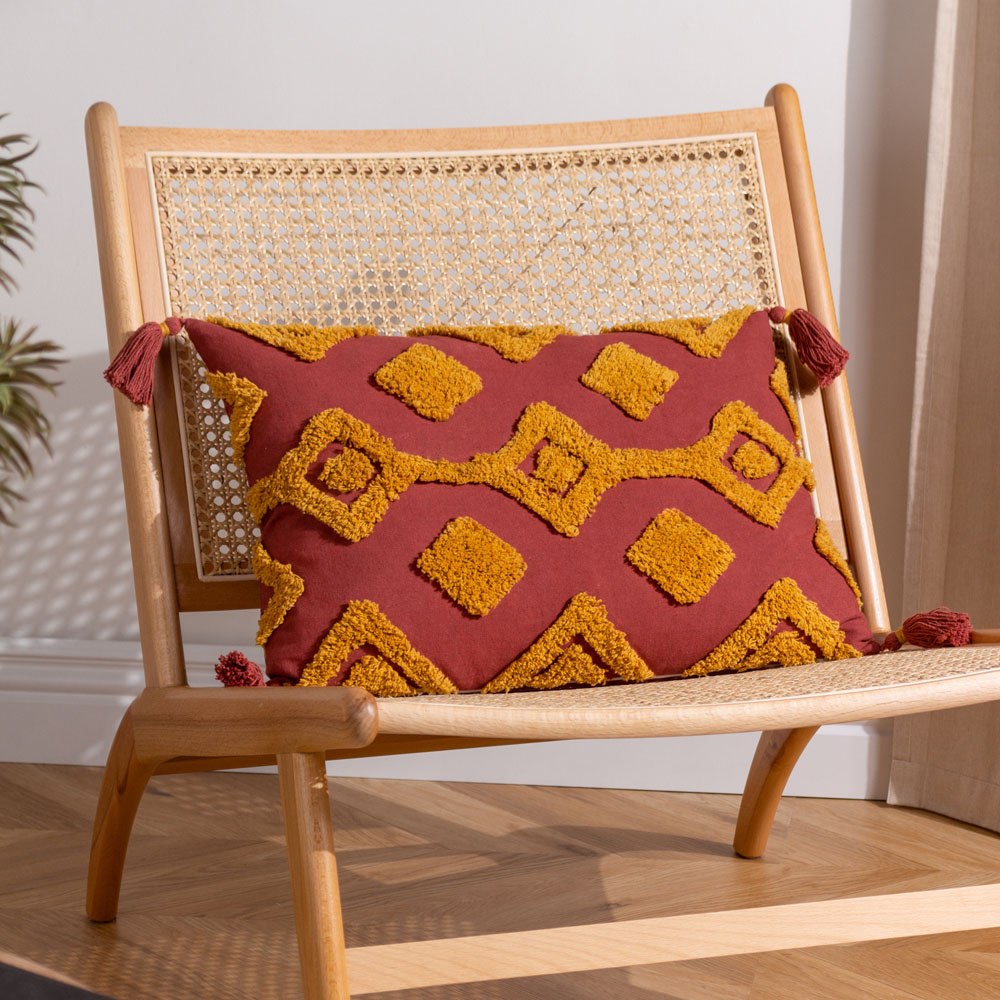 furn. Dharma Sunset Tufted Cushion Image 2