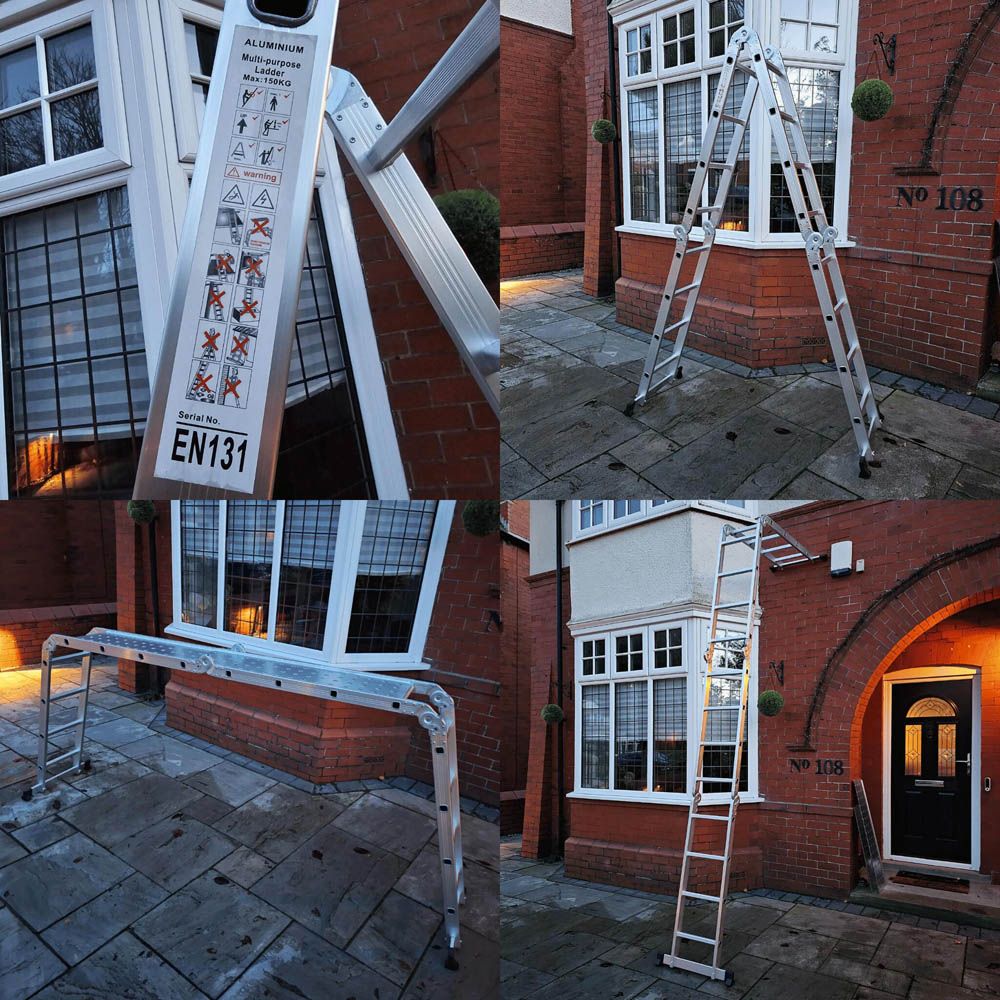 Samuel Alexander Aluminium Multi-Position Foldable Work Platform Ladder 4.6m Image 3