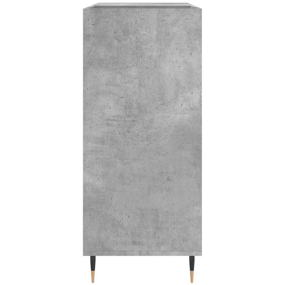 vidaXL 3 Shelf Concrete Grey Record Cabinet Image 5