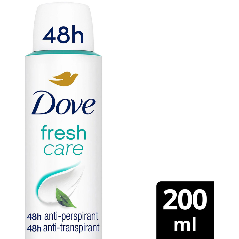 Dove Fresh Sweat Protection Women Anti-Perspirant Deo 200ml 3 Pack Image 6