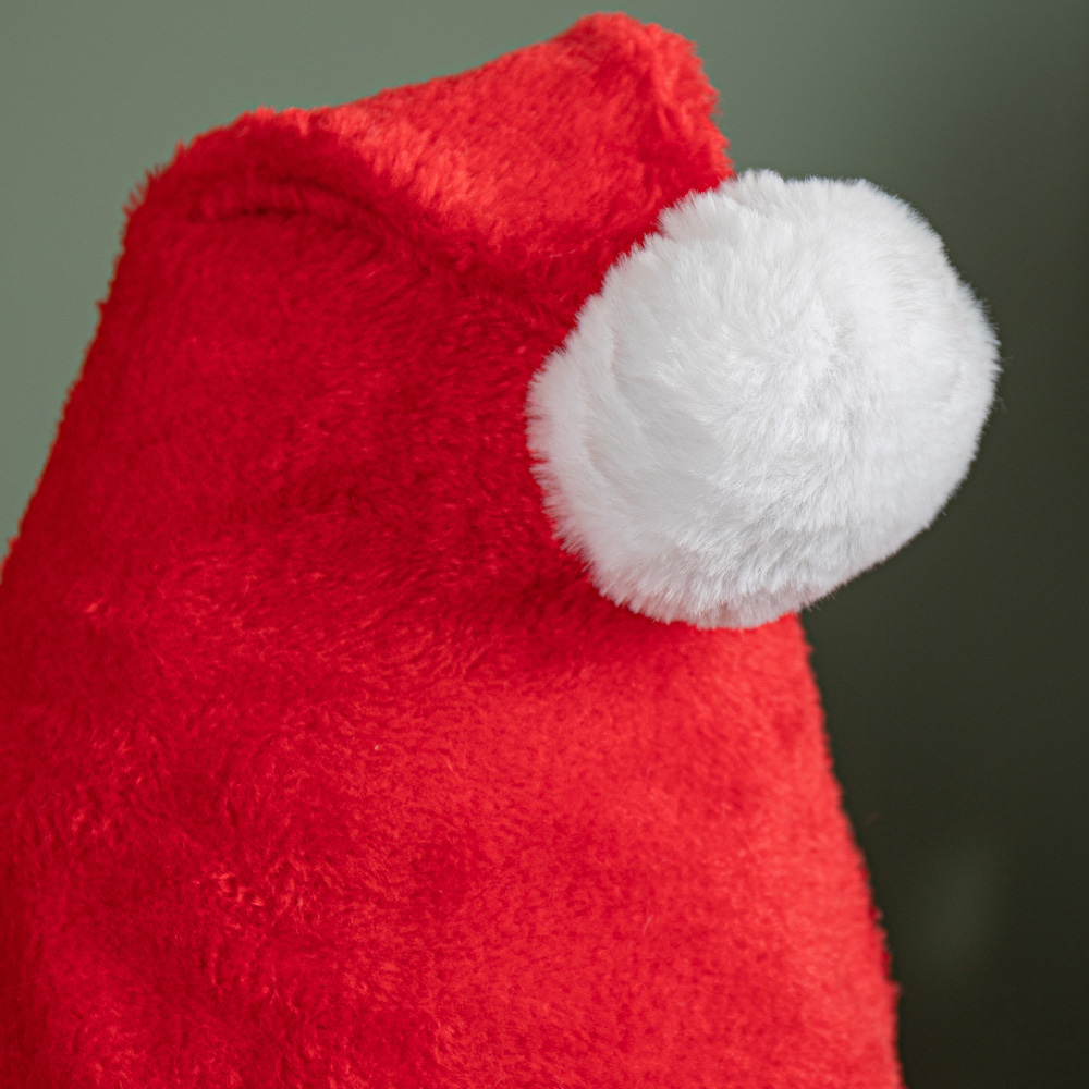 Samuel Alexander Red and White Soft Traditional Christmas Santa Hat Image 6