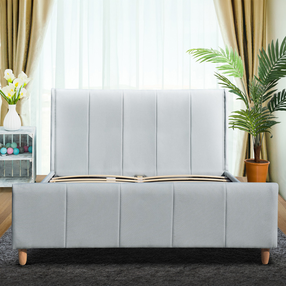 Brooklyn Blue Linen 4 Piece Bedroom Furniture Set Image 3