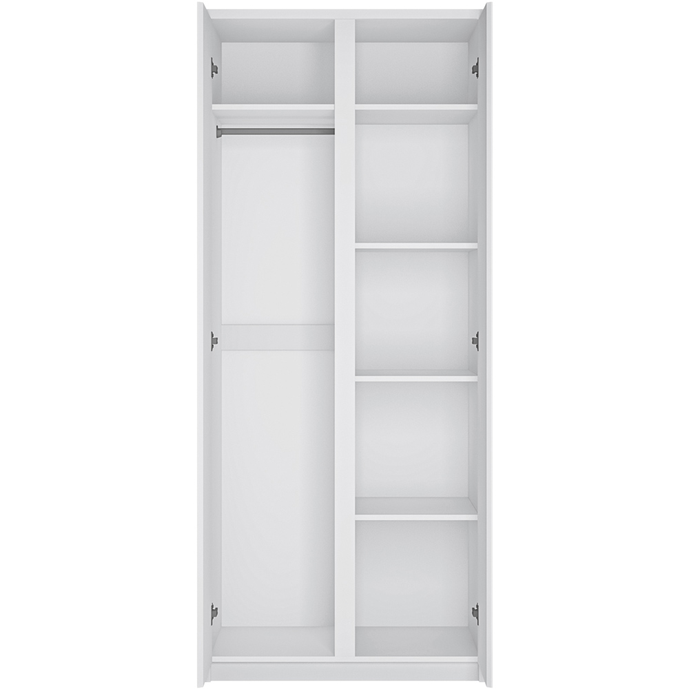 Florence Fribo 2 Door White Wardrobe Image 3