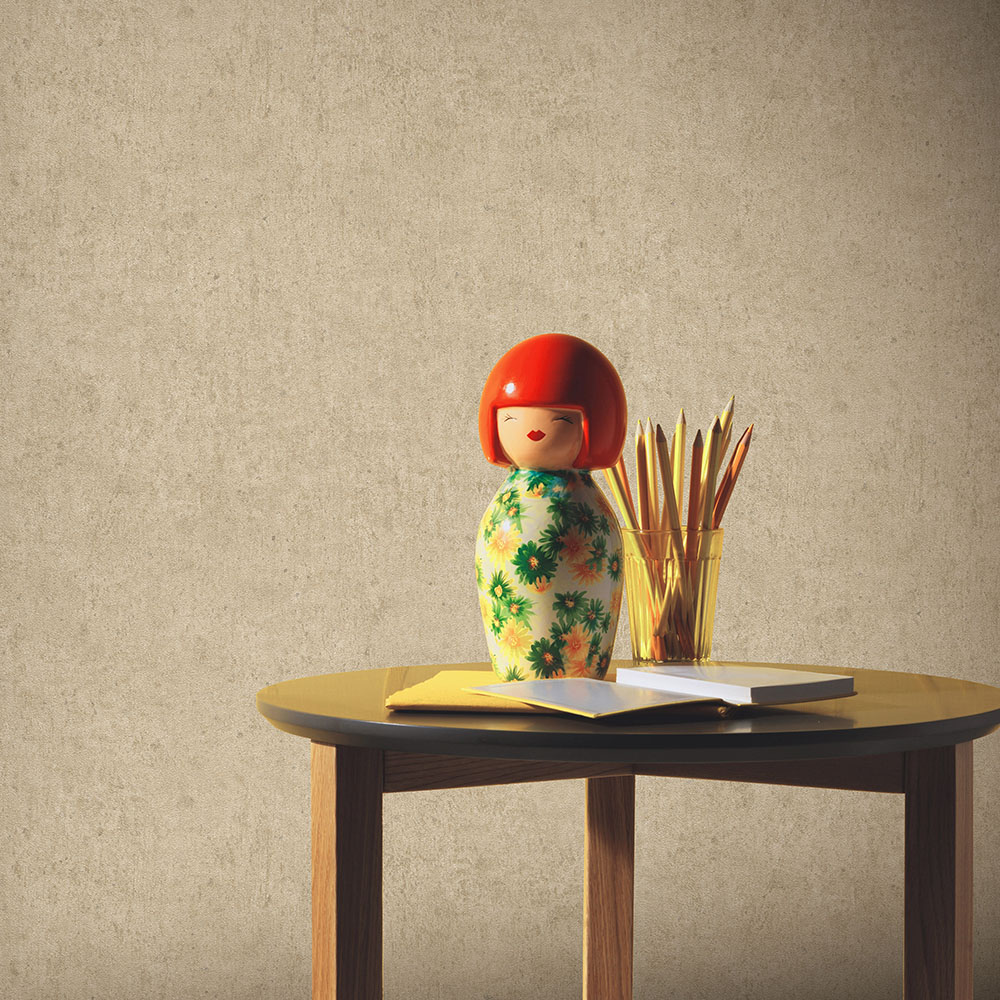 Erismann Savannah Textured Plain Non Woven Natural Wallpaper Image 4