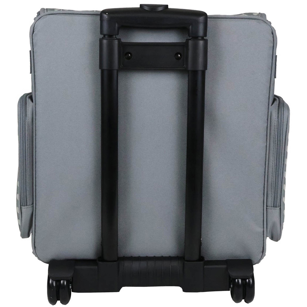 Everything Mary EVM12737-11 Grey and Purple Rolling Tote Bag 35.6 x 21.6 x 38.7cm Image 4