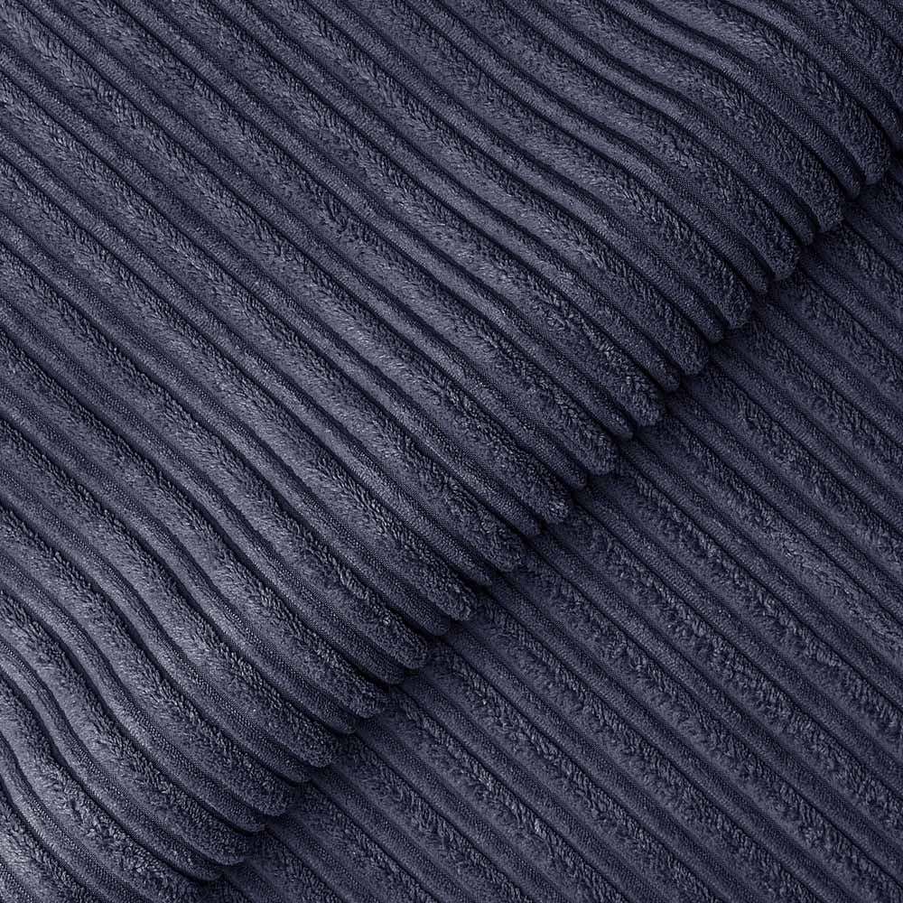 Luxor 4 Seater Navy Blue Jumbo Cord Full Back Sofa Suite Image 5