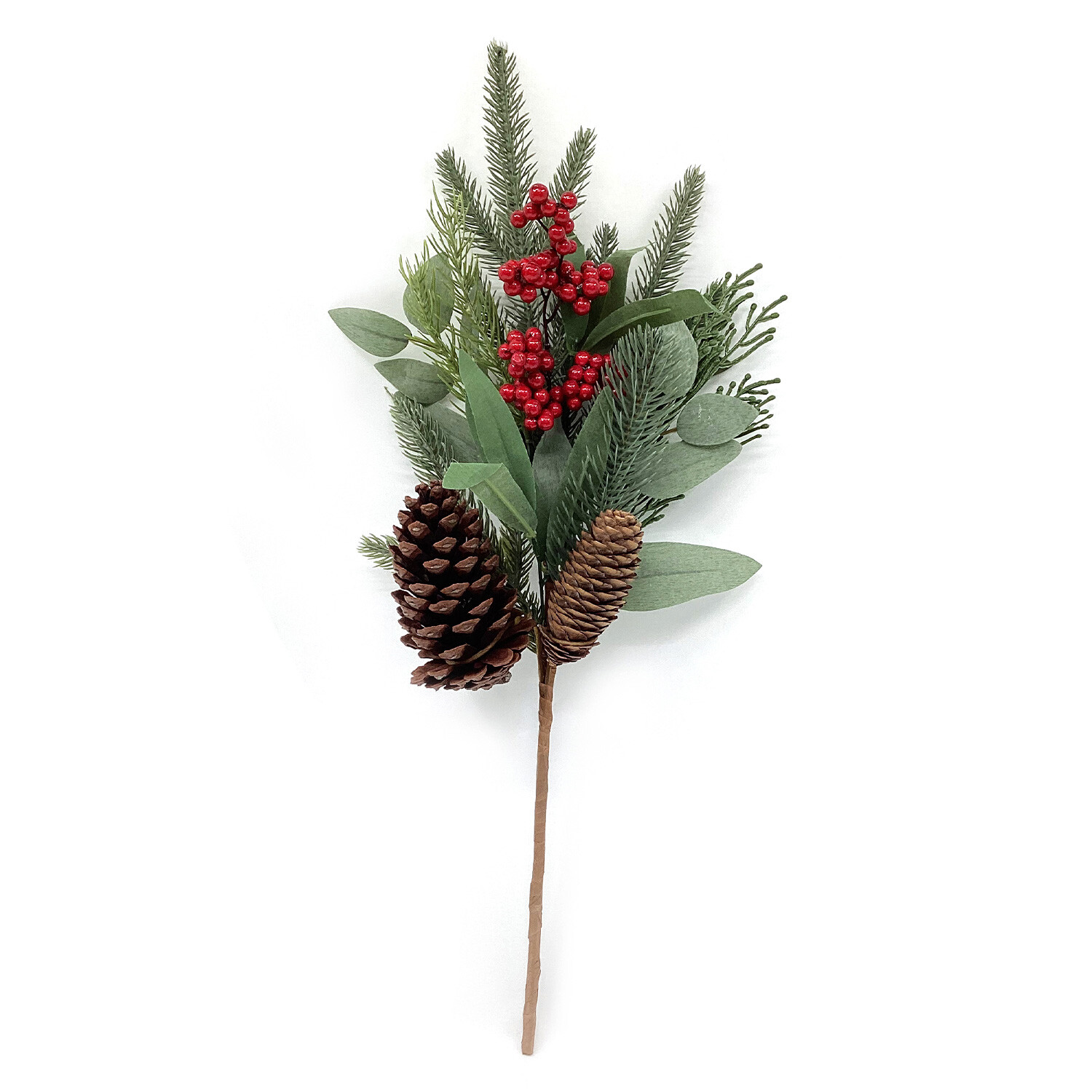 Green Berry and Pinecone Pick Image