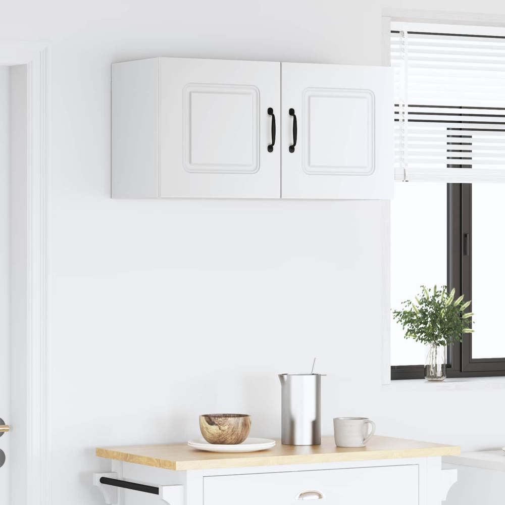vidaXL Kalmar 2 Door White Wall Kitchen Cabinet Image 9