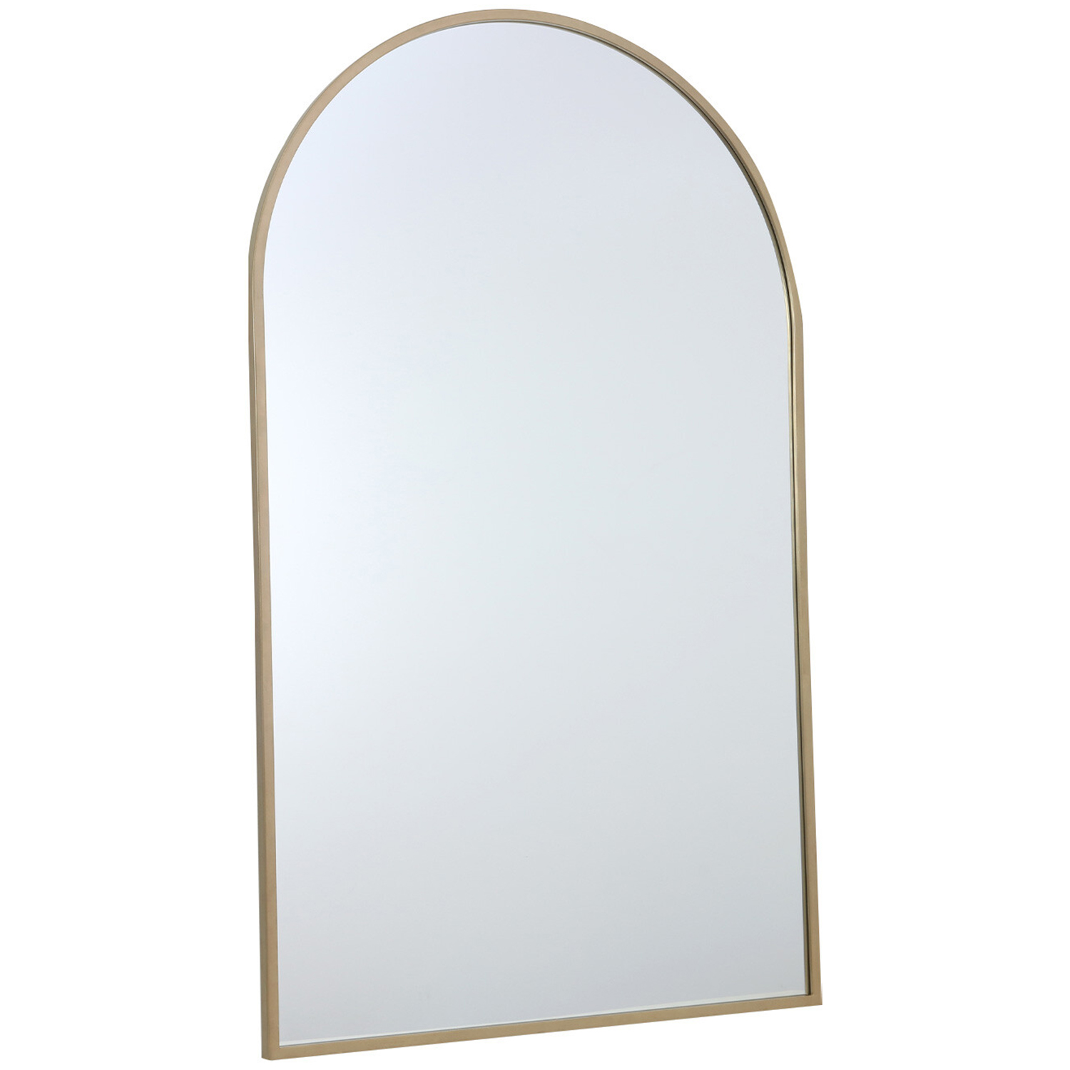 Gold Wide Metal Arch Mirror 180 x 110cm Image 2