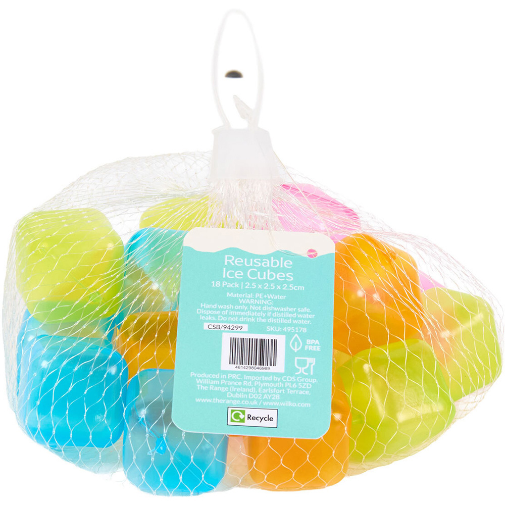 Pack of 18 Summer Living Reusable Ice Cubes Image 2