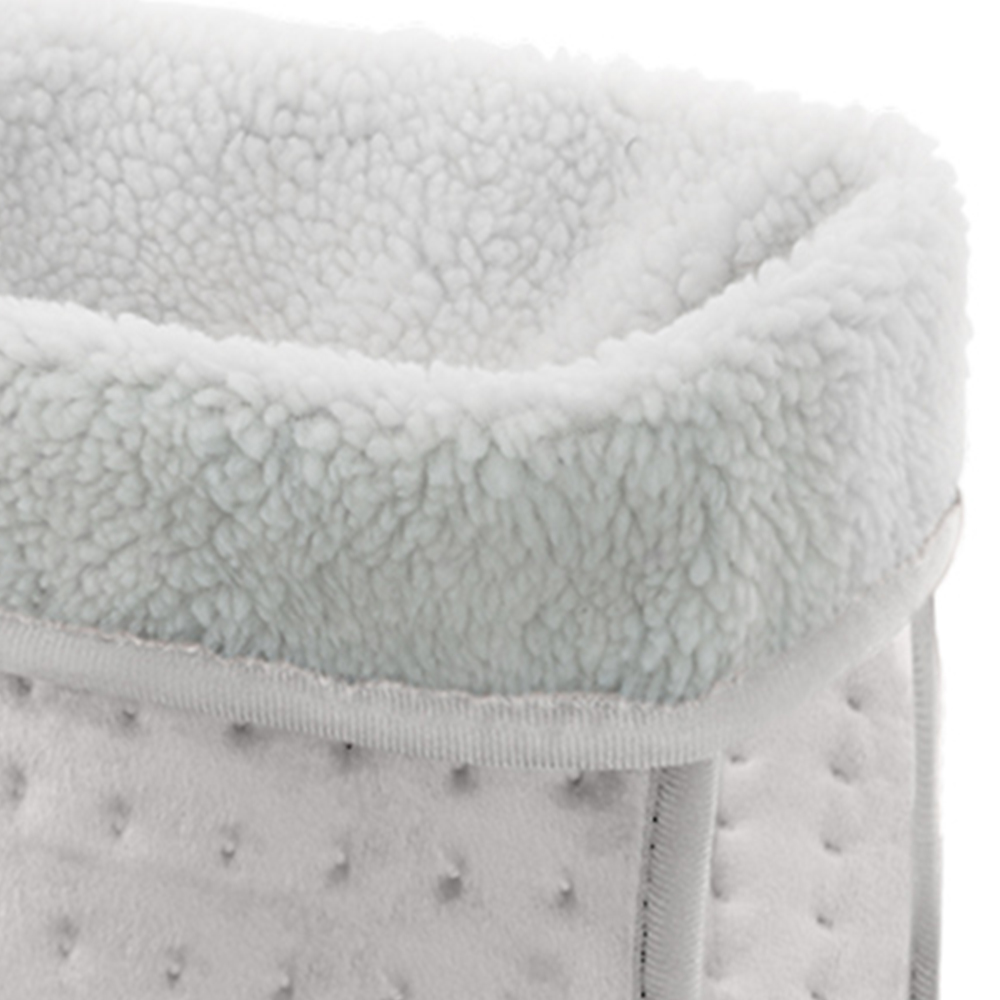 Cream Electric Foot Warmer with 6 Heat Settings Image 3
