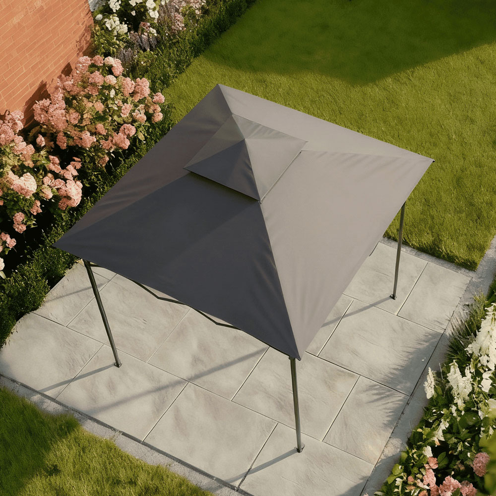 Home Source Verano 2.5 x 1.6m Black Folding BBQ Gazebo Image 5