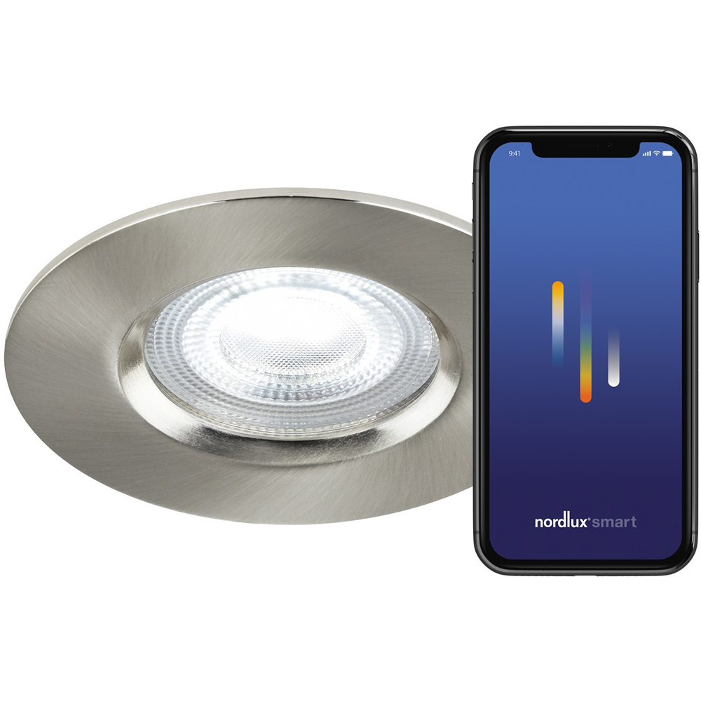 Nordlux Don Smart Brushed Nickel Downlight Image 4