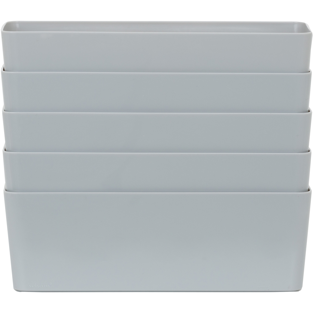 Wham Grey 7.01 Rectangular Studio Basket 4 Pack Image 1