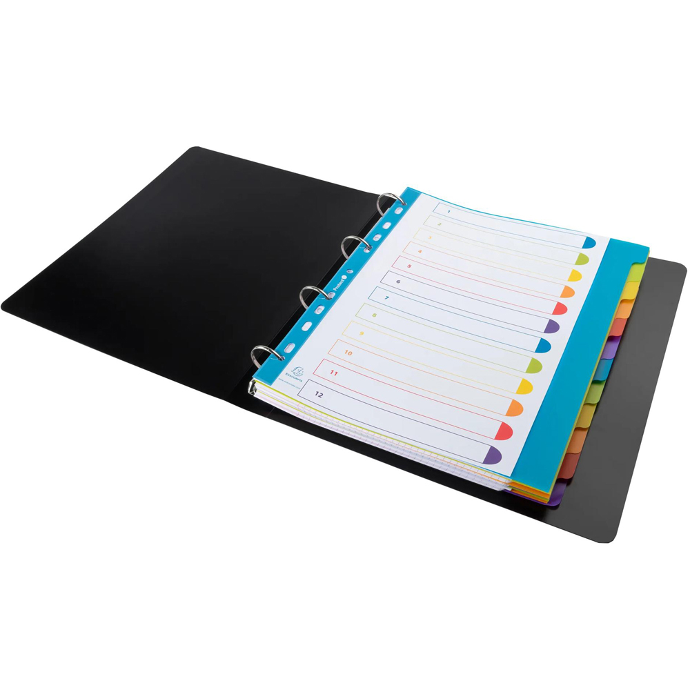 Exacompta Campus A4 Maxi 12 Section Translucent Polypropylene Divider 15 Pack Image 2