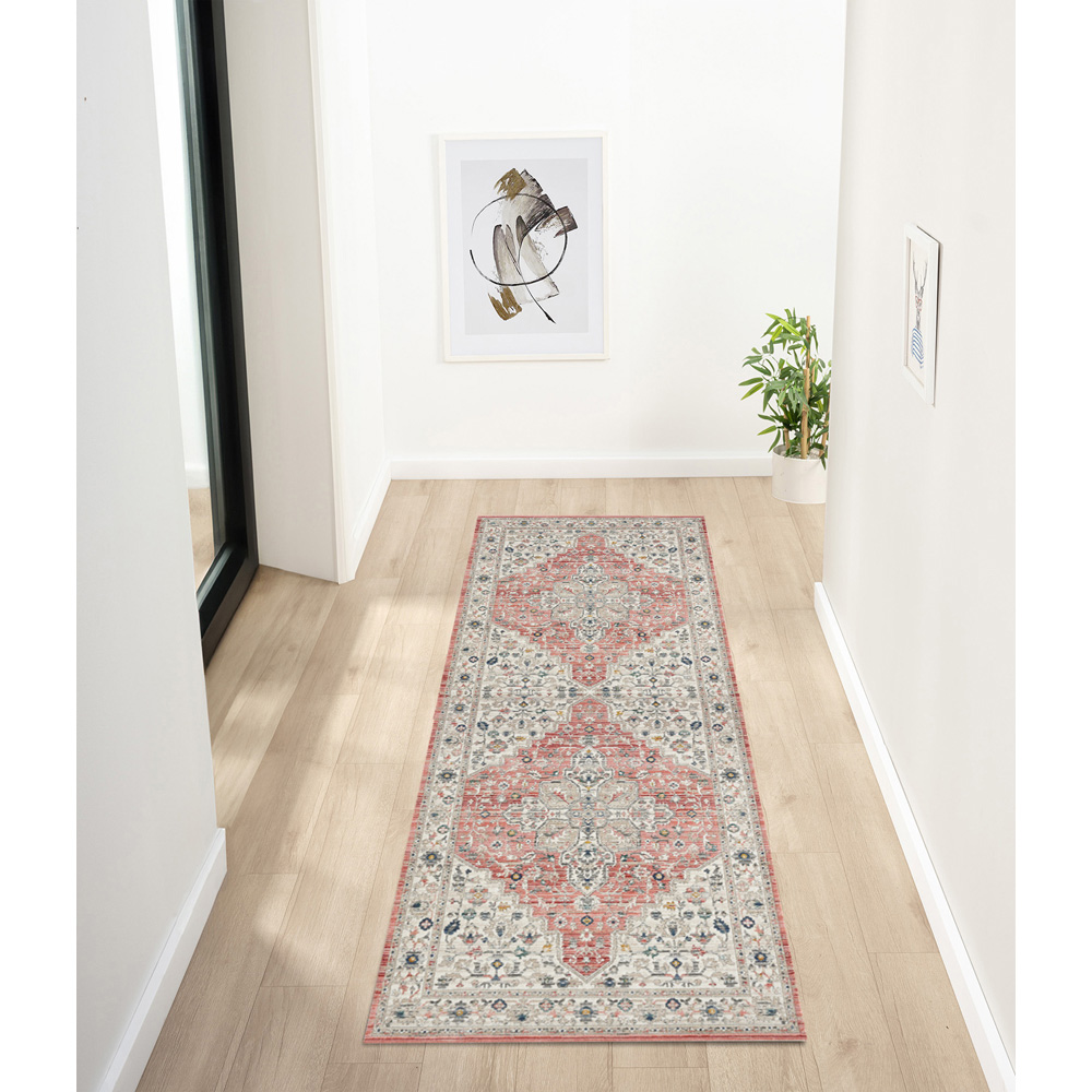 Portland Urco Clara Nuevo Brick Textured Runner Rug 66 x 200cm Image 4