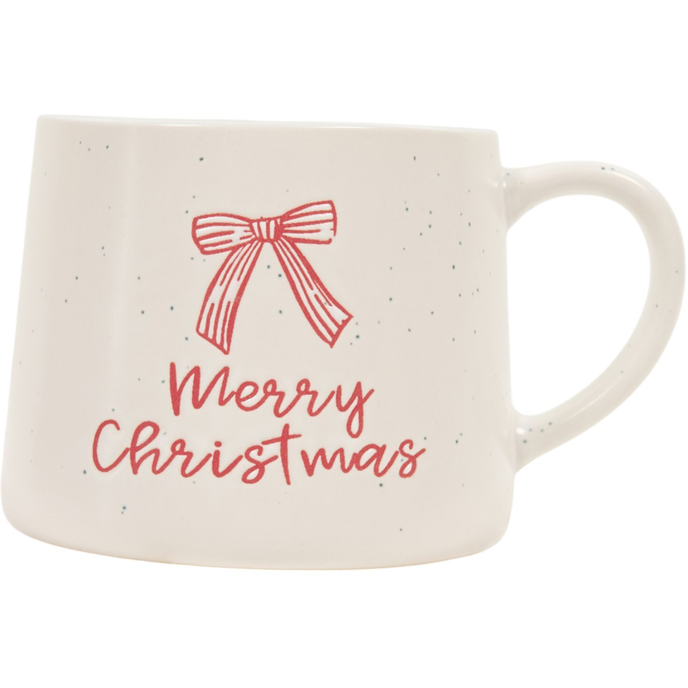 Merry Christmas Bow or Red Trees Mug Image 4