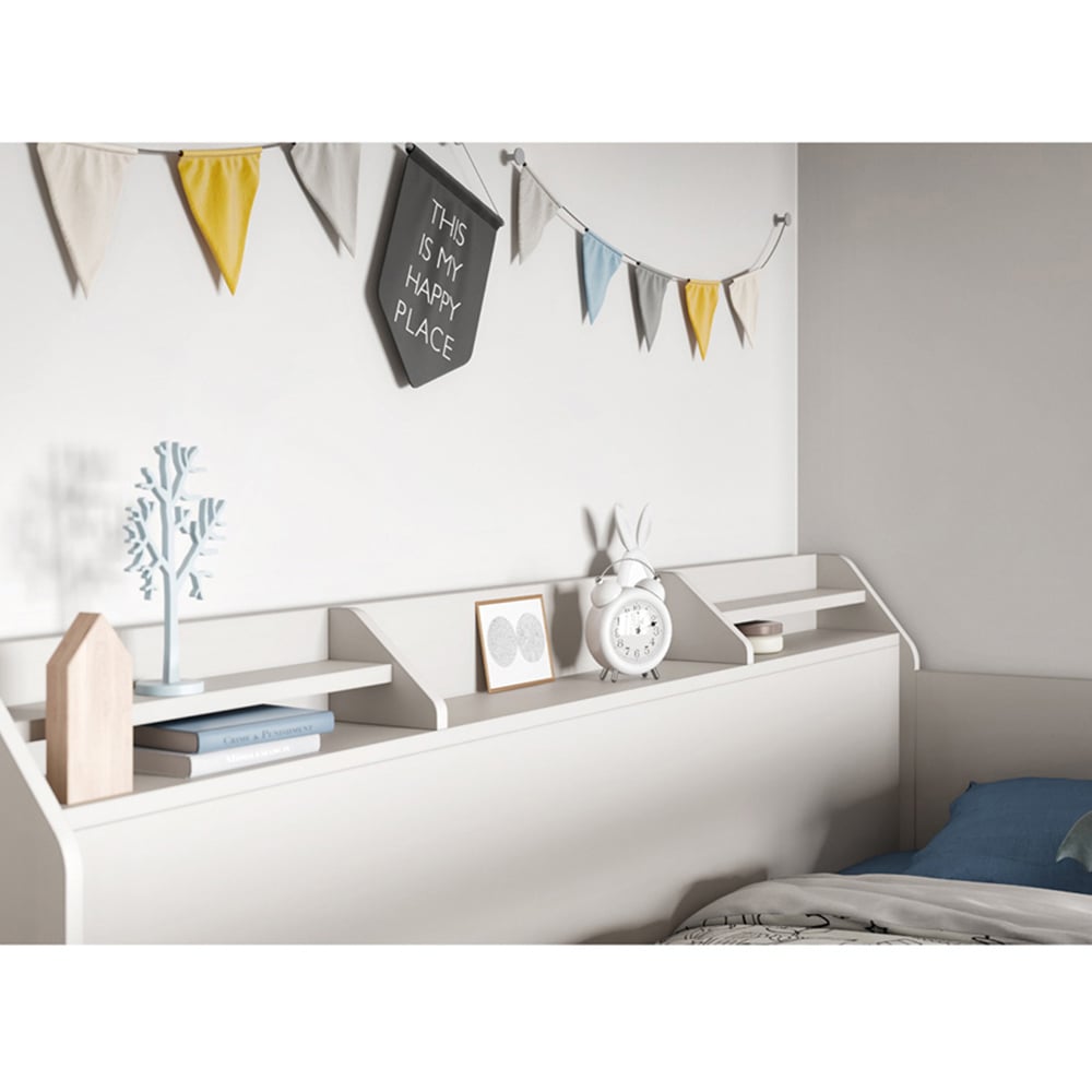 Flair Slick White Staircase Bunk Bed with Storage Image 5