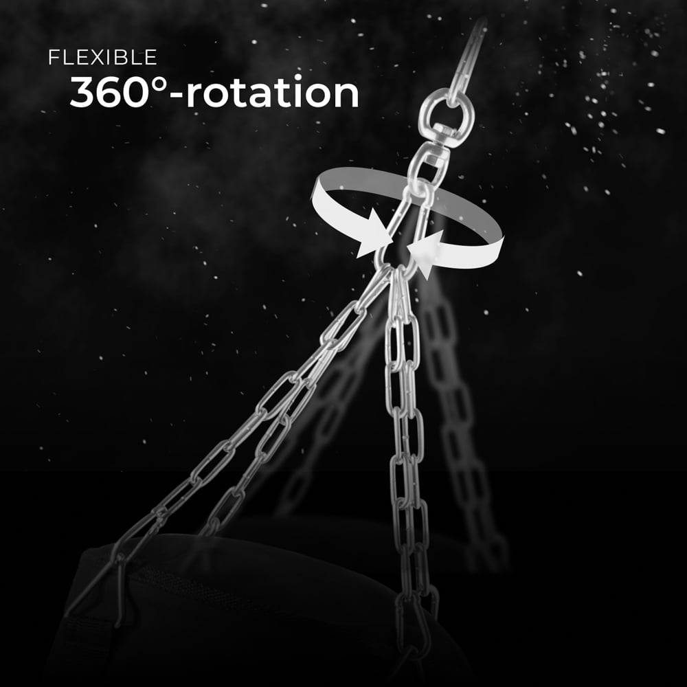 tectake 4 Point Steel Chain Filled Swivel Punching Bag 25kg Image 8