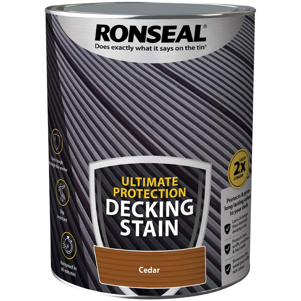 Ronseal Ultimate Protection Cedar Decking Stain 5L Image 2