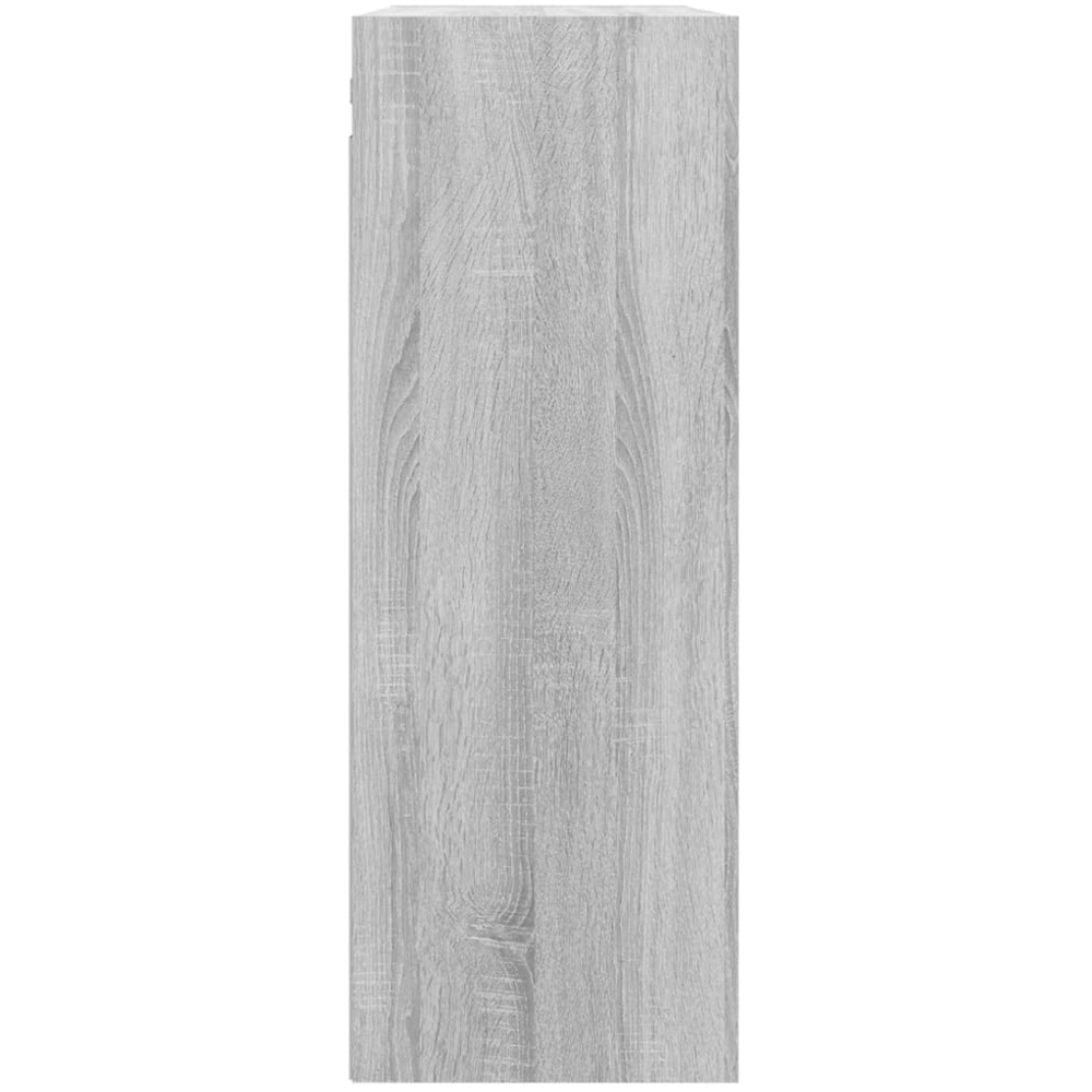 vidaXL 3 Shelf Grey Sonoma Hanging Wall Cabinet Image 6