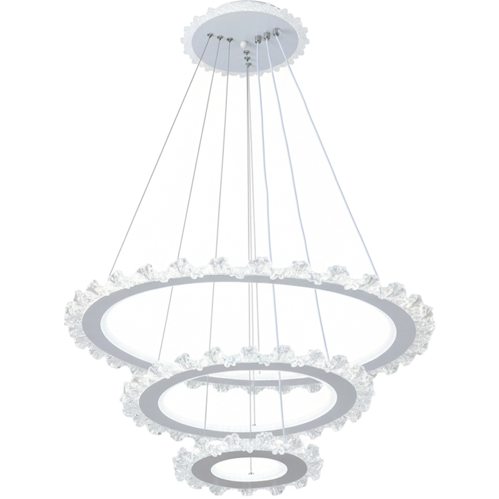 Living and Home Multi-Layer Acrylic LED Pendant Light 60W Image 2