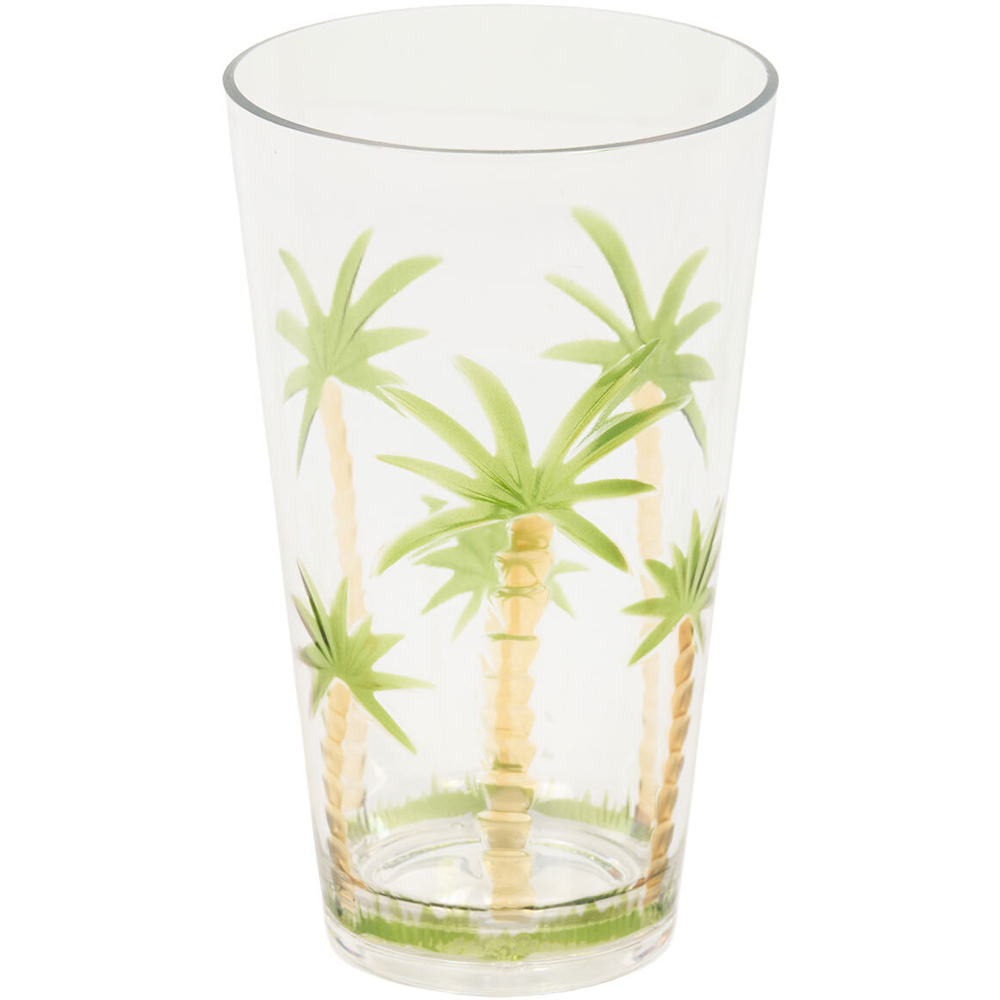 Palm Tree Design High Ball Tumbler Clear Image 4