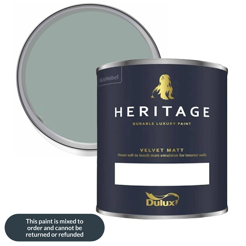 Dulux Heritage Walls and Ceilings Rosemary Leaf Velvet Matt Emulsion Paint 1L Image 1