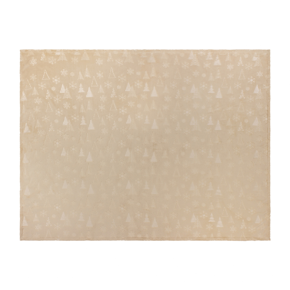 Furn Natural Festive Time Embossed Fleece Throw 140 x 180cm Image 3