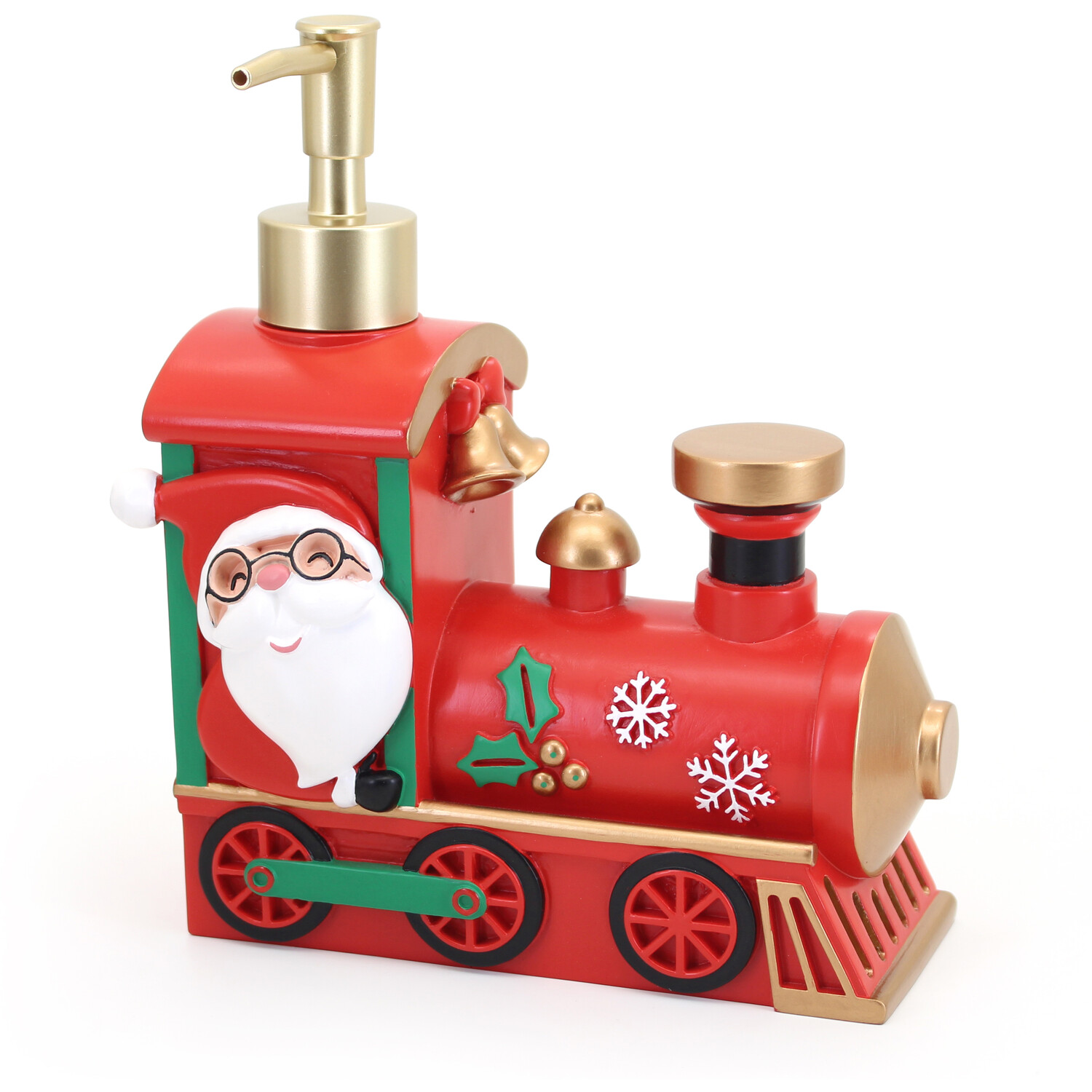 Christmas Train Soap Dispenser Red Image