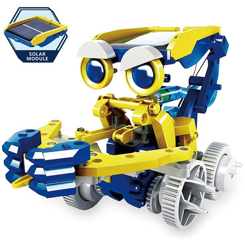 H&O Direct Kids 11-in-1 DIY Solar Robot Toy STEM Project Set Image 3