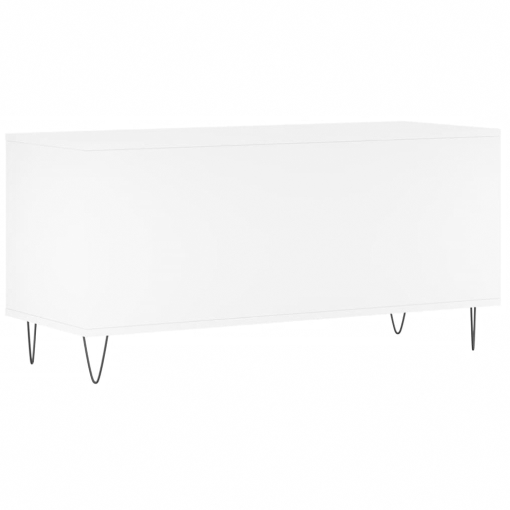 vidaXL 6 Shelf White Record Cabinet Image 6