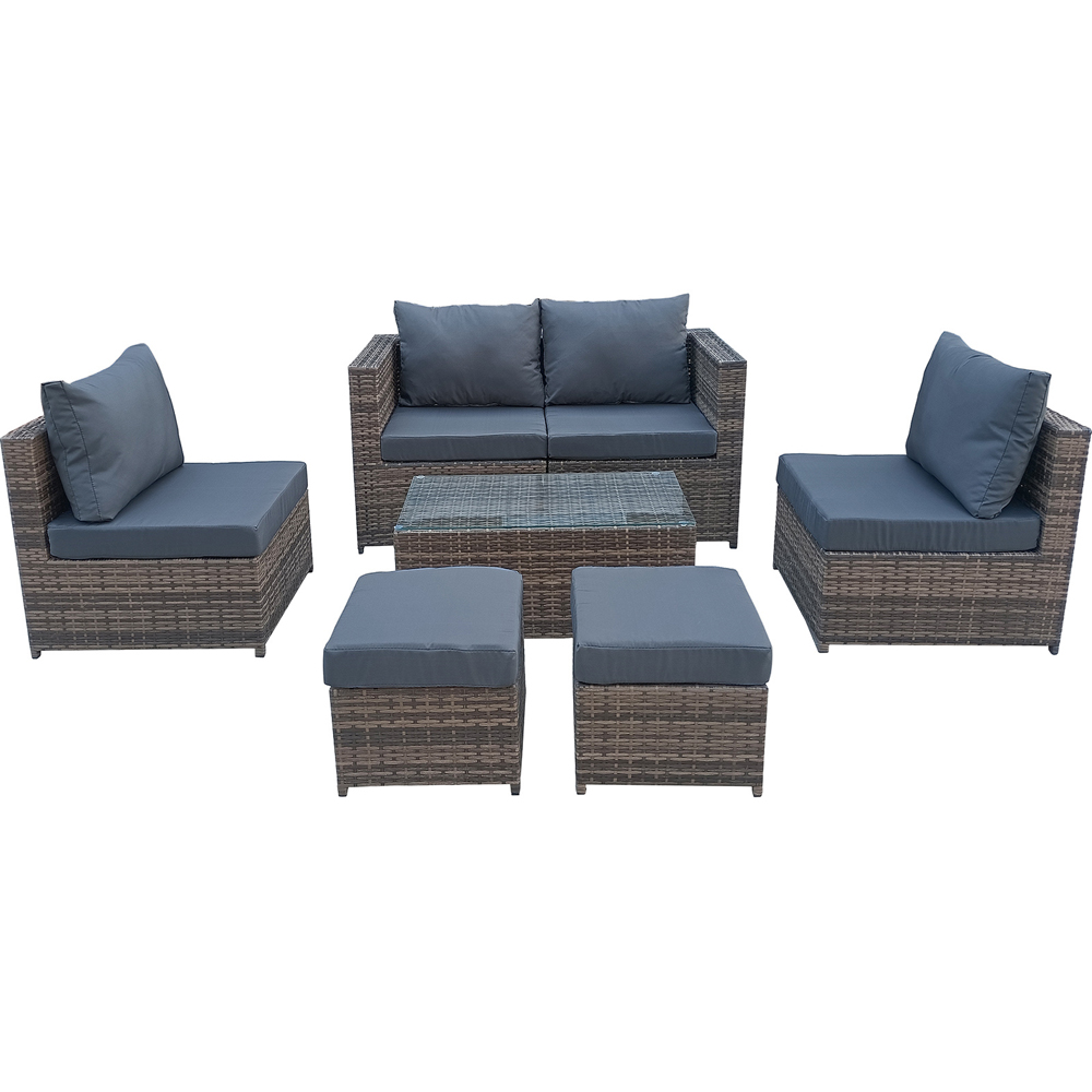 Furniture One 6 Seater Rattan Garden Lounge Set Image 2