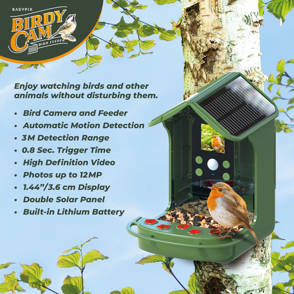 Easypix BirdyCam Bird Feeder with Camera Image 8
