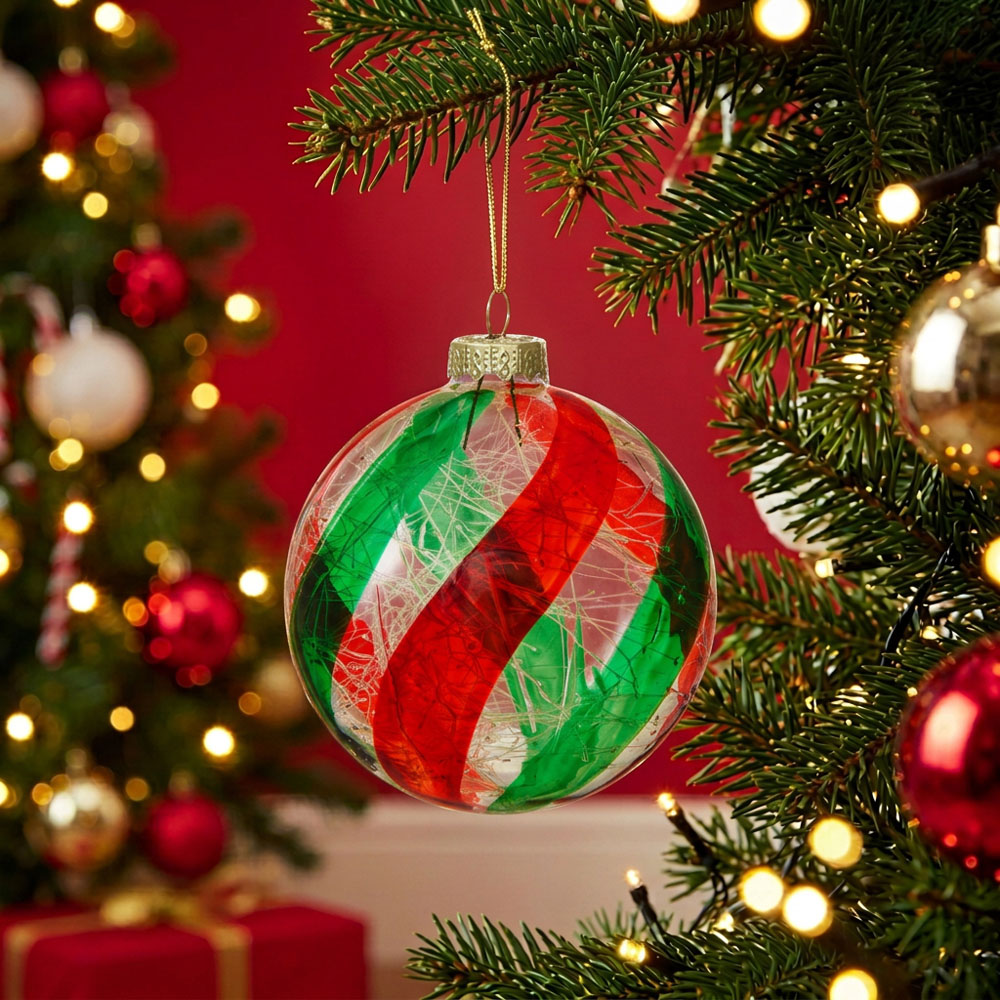 Swirl Striped Bauble Image 2
