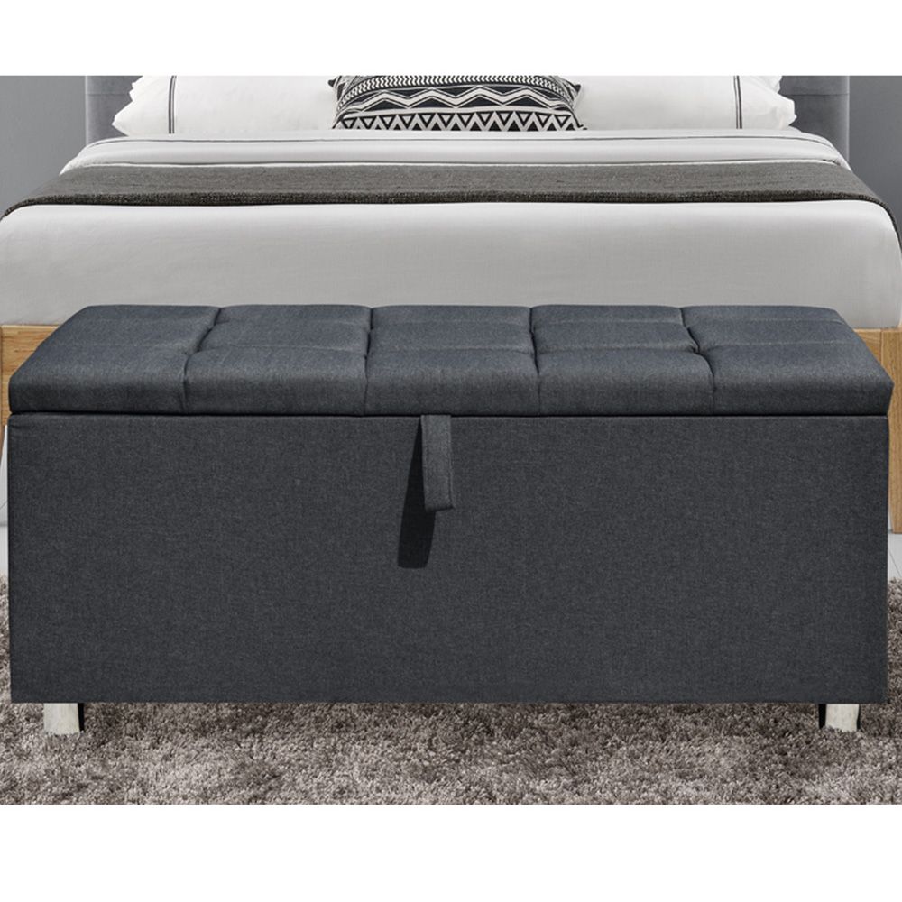 Brooklyn Grey Linen 4 Piece Bedroom Furniture Set Image 4