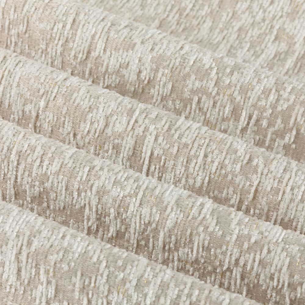 Paoletti Galaxy Ivory Fully Lined Velvet Eyelet Curtains 168 x 229cm Image 5
