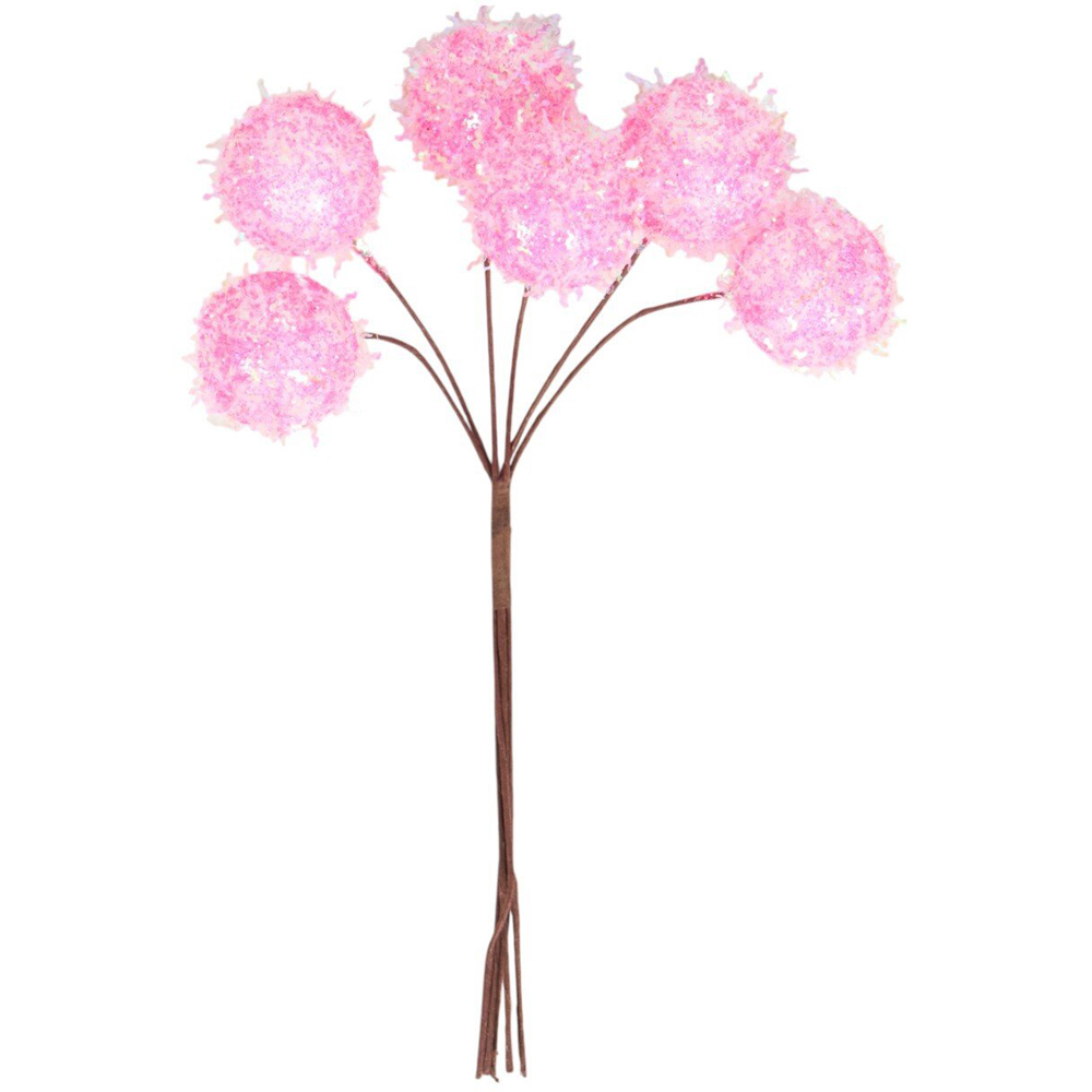 Pack of 6 Mini Pom Poms Image 2