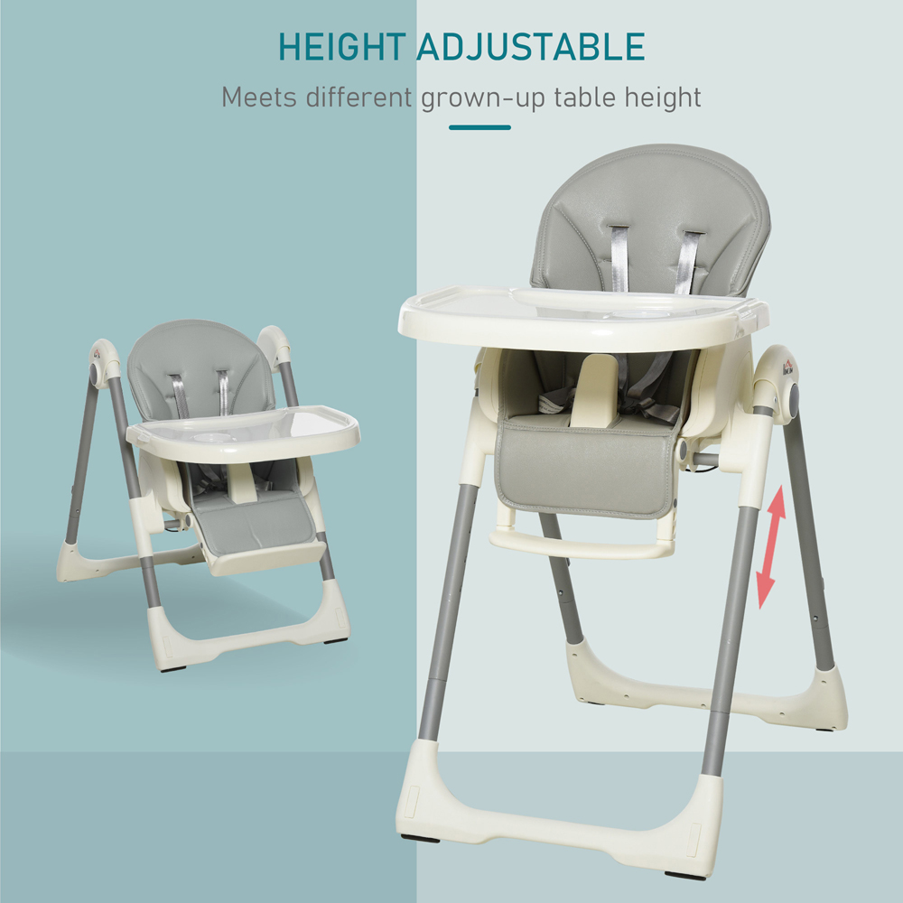 Portland Grey Baby High Chair Image 4