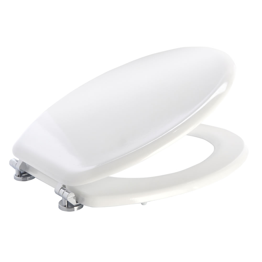 Wilko White Toilet Seat Image 5