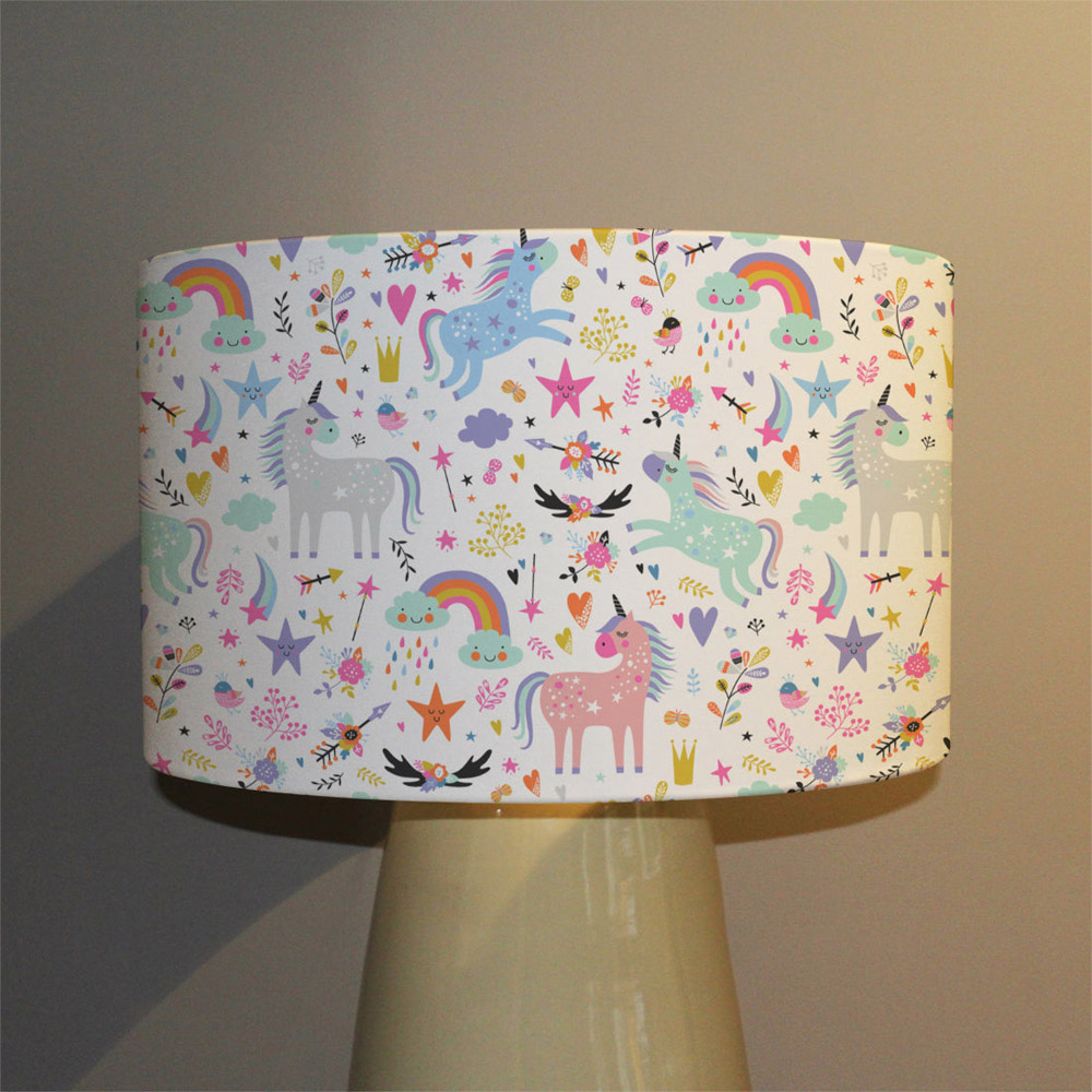 Benjamin Tate Design Small Unicorns Lamp Shade Image 3