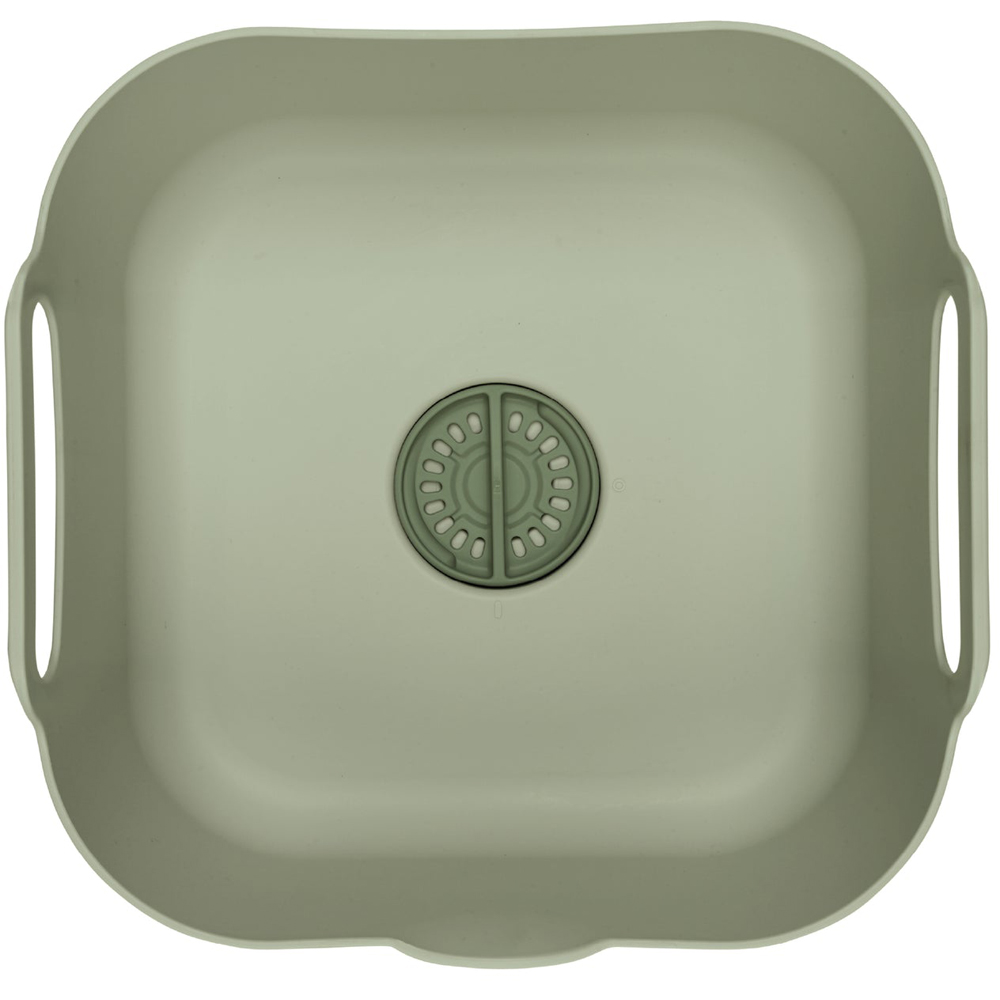 ReBorn Sage Green Deep Washing Up Bowl with Handles 9L Image 4