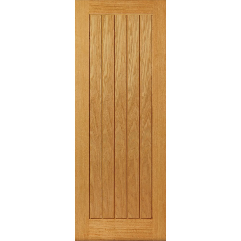 JB Kind Thames Oak Veneered Finished Internal Door 2040 x 626mm Image 1