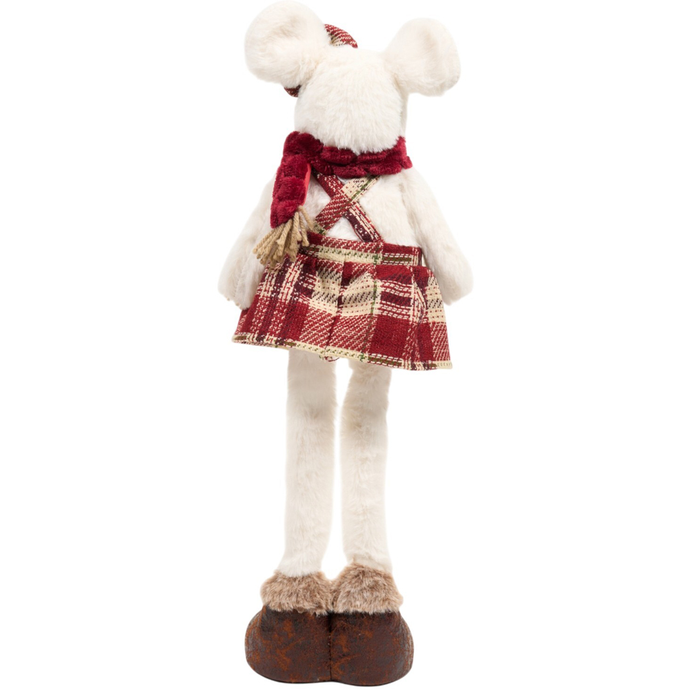 Traditional Plaid Winter Mouse Decoration Image 8