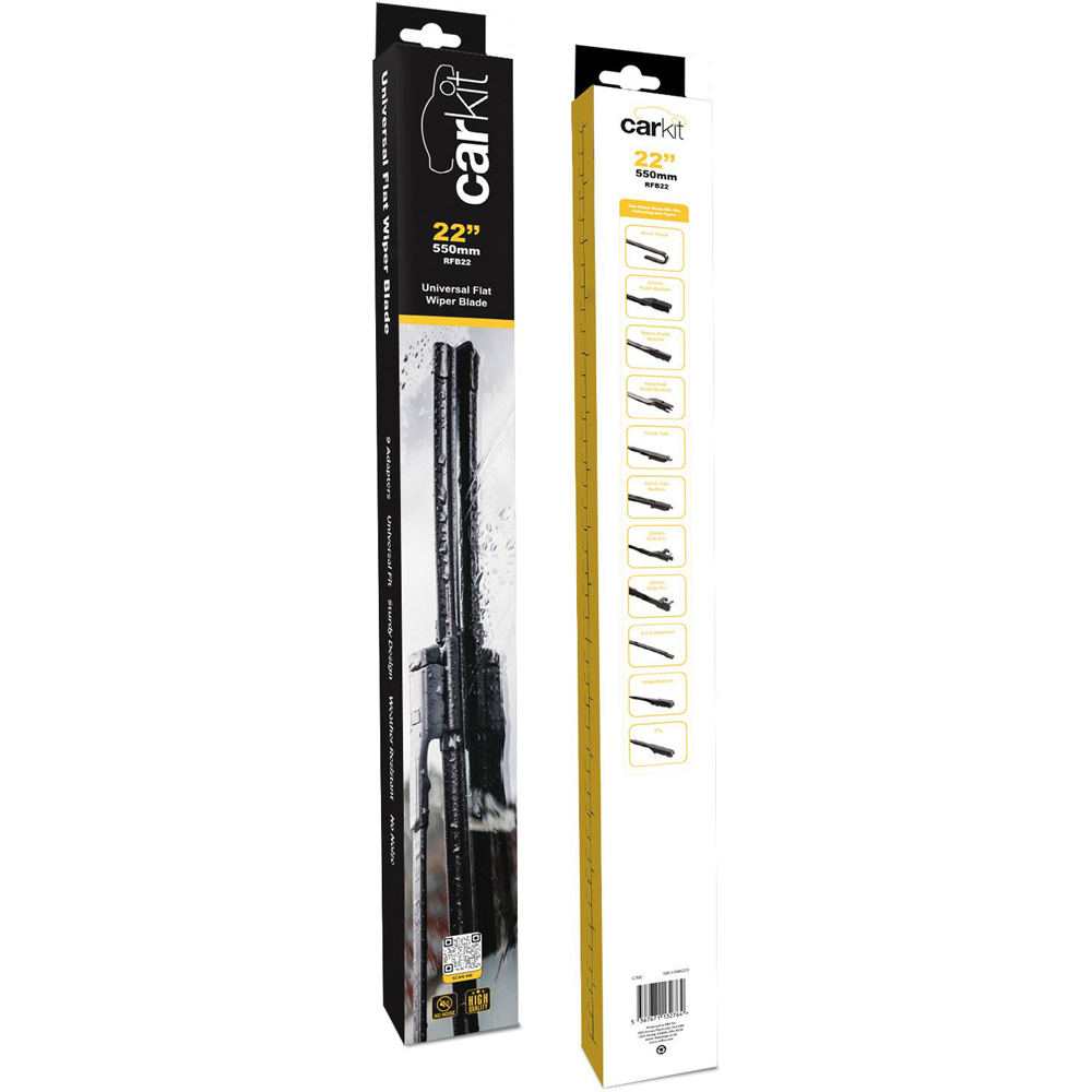 Carkit Universal Fit Flat Wiper Blade - 22in Image
